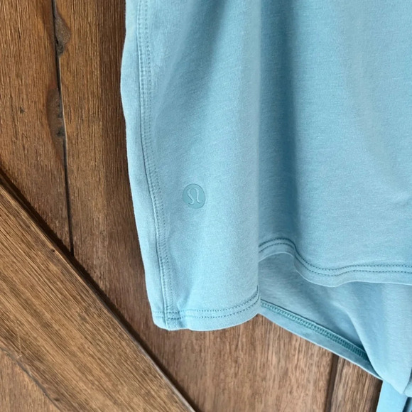 Lululemon Time to Restore Tank Top Aqua Smoke Blue Size 8 - Picture 5 of 5